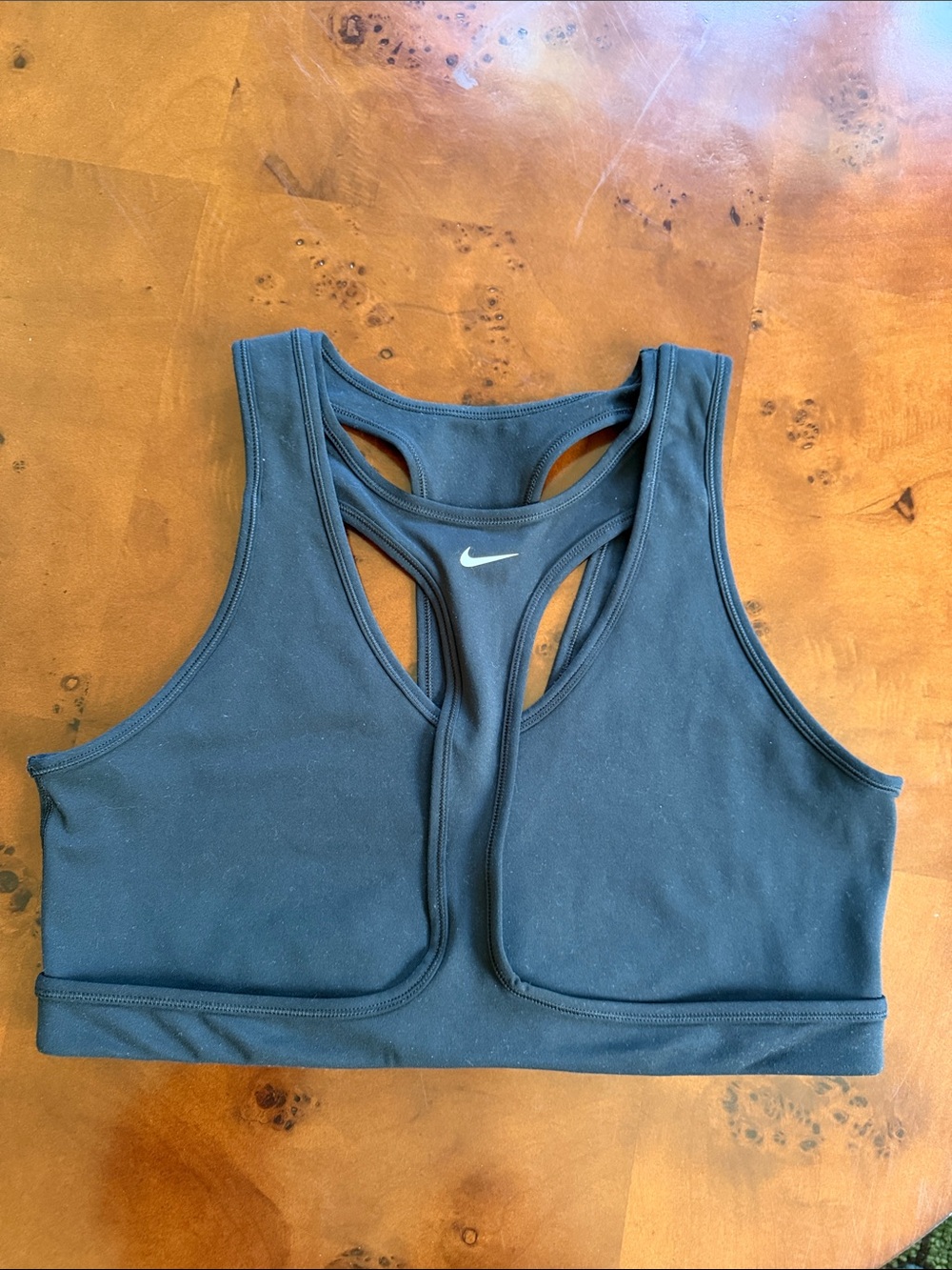 Nike Black Racerback High-Coverage Sports Bra